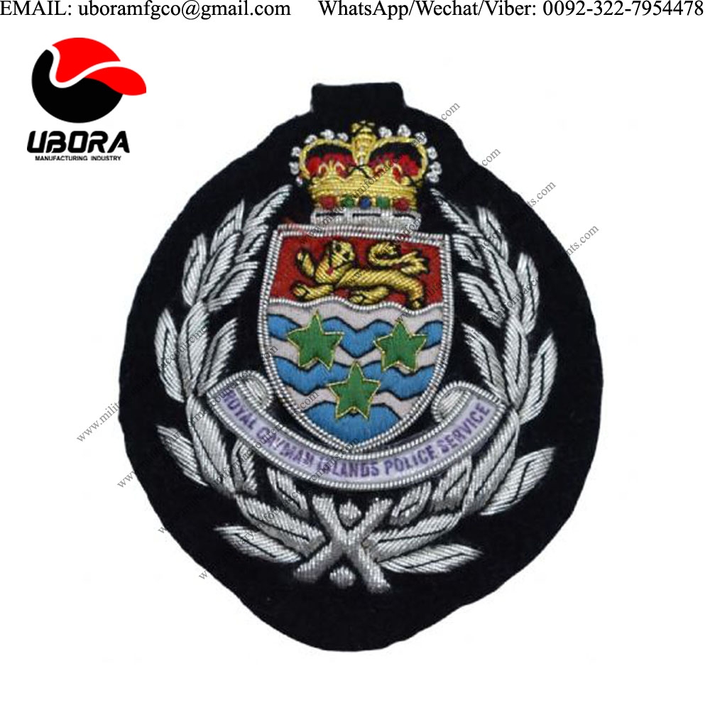 Blazer Badge badge bath star silver on black Bullion Badge patches